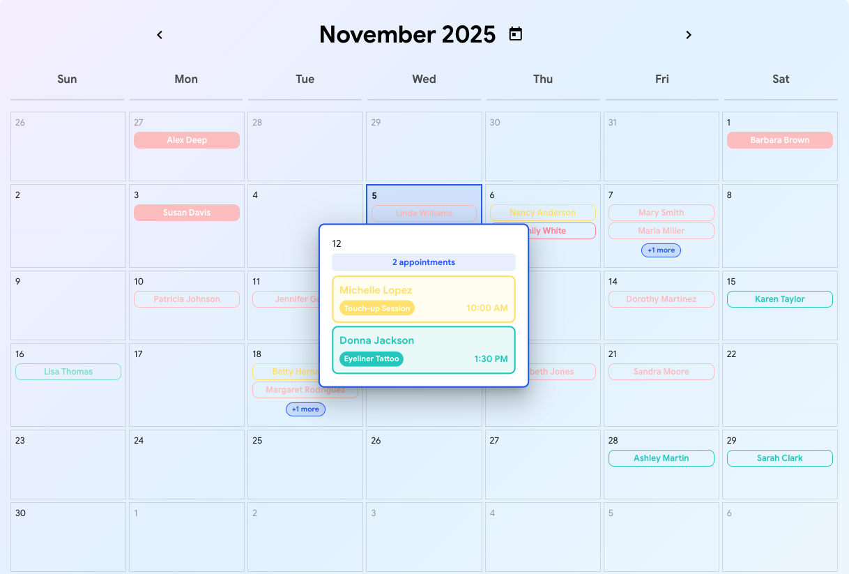 PMUwave Calendar Feature Preview